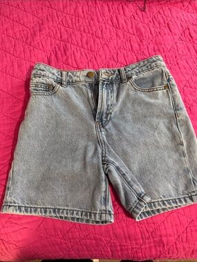 Girls Copper Key Light Blue Denim Shorts